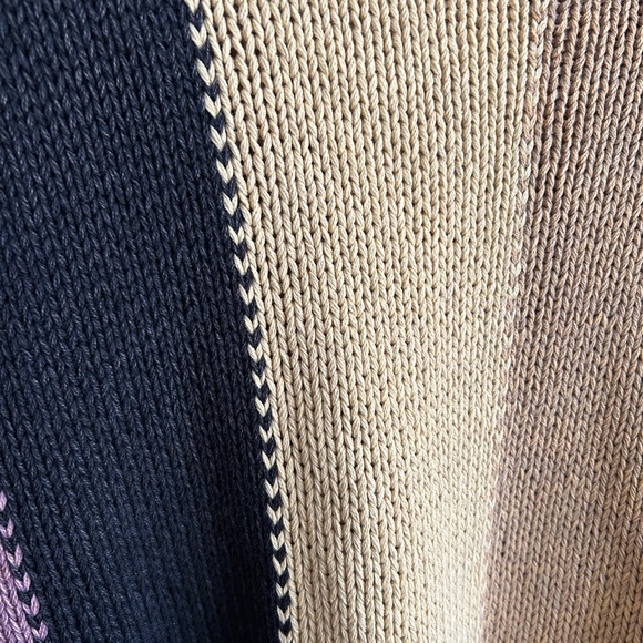 Vintage Colorful Striped Women's Sweater - Picture 3 of 5